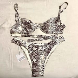 Monday Swimwear - Snake print bikini